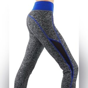 Yoga pants workout leggings with mesh cutout